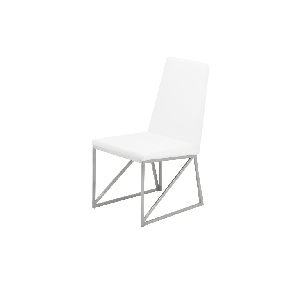 Nuevo HGTB379 CAPRICE DINING CHAIR in WHITE